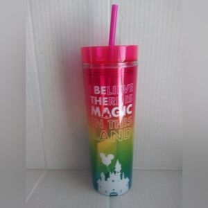 Disneyland Resort Tumbler " I Believe There Is Magic In This Land "  NEW